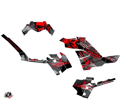 Kit Déco Quad Evil Polaris 1000 Sportsman XP Forest Gris Rouge (2017-2021)