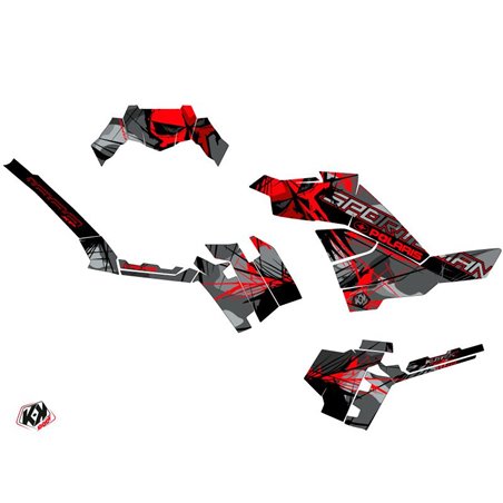 Kit Déco Quad Evil Polaris 1000 Sportsman XP Forest Gris Rouge (2017-2021)