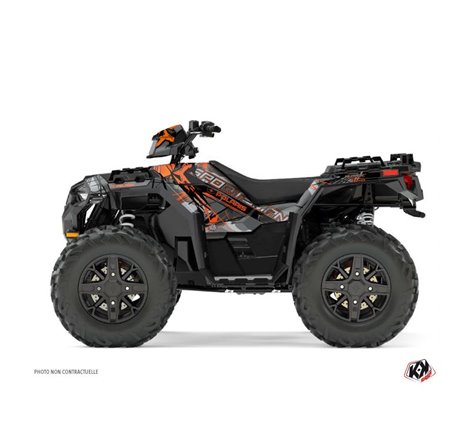 Kit Déco Quad Evil Polaris 1000 Sportsman XP Forest Gris Orange (2017-2021)