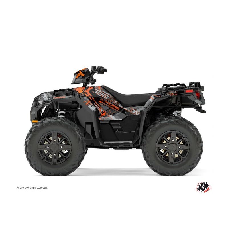 Kit Déco Quad Evil Polaris 1000 Sportsman XP Forest Gris Orange (2017-2021)