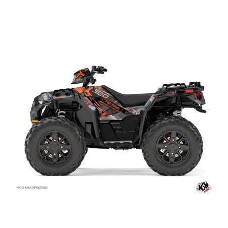 Kit Déco Quad Evil Polaris 1000 Sportsman XP Forest Gris Orange (2017-2021)