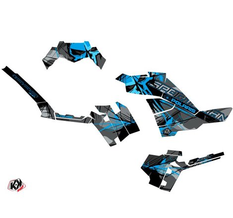 Kit Déco Quad Evil Polaris 1000 Sportsman XP Forest Gris Bleu (2017-2021)