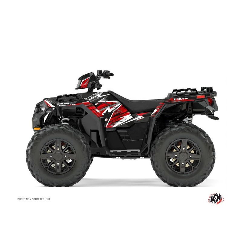 Kit Déco Quad Jungle Polaris 1000 Sportsman XP Forest Noir Rouge (2017-2021)