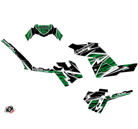 Kit Déco Quad Jungle Polaris 1000 Sportsman XP Forest Noir Vert (2017-2021)