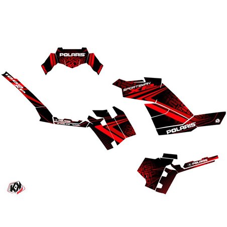 Kit Déco Quad Rock Polaris 1000 Sportsman XP Forest Noir Rouge (2017-2021)
