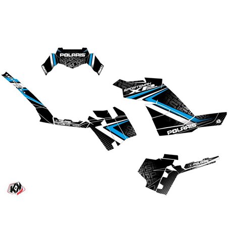 Kit Déco Quad Rock Polaris 1000 Sportsman XP Forest Noir Bleu (2017-2021)