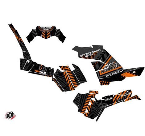 Kit Déco Quad Redrock Polaris 1000 Sportsman XP S Forest Noir Orange (2020-2023)