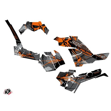 Kit Déco Quad Evil Polaris 1000 Sportsman XP S Forest Gris Orange (2020-2023)