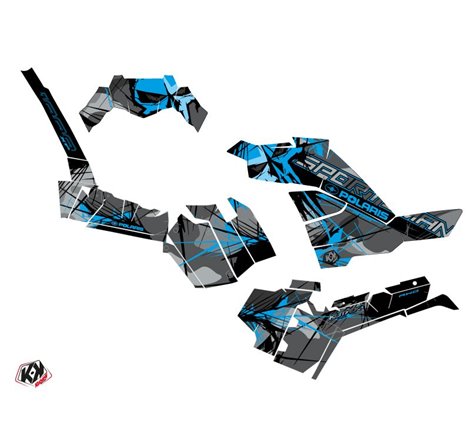 Kit Déco Quad Evil Polaris 1000 Sportsman XP S Forest Gris Bleu (2020-2023)