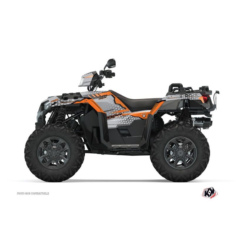 Kit Déco Quad Splinter Polaris 1000 Sportsman XP S Forest Gris Orange (2020-2023)
