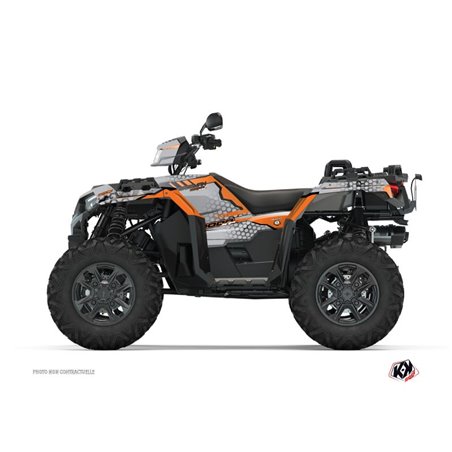 Kit Déco Quad Splinter Polaris 1000 Sportsman XP S Forest Gris Orange (2020-2023)