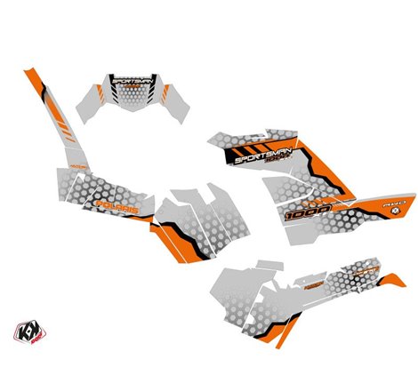 Kit Déco Quad Splinter Polaris 1000 Sportsman XP S Forest Gris Orange (2020-2023)