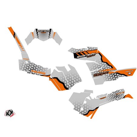Kit Déco Quad Splinter Polaris 1000 Sportsman XP S Forest Gris Orange (2020-2023)