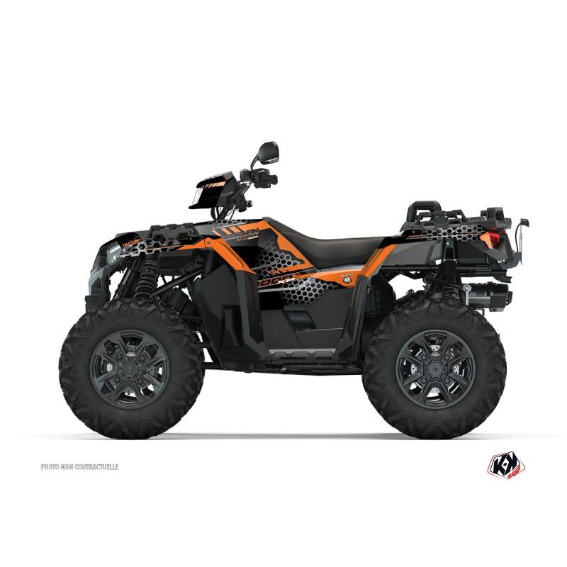 Kit Déco Quad Splinter Polaris 1000 Sportsman XP S Forest Noir Orange (2020-2023)