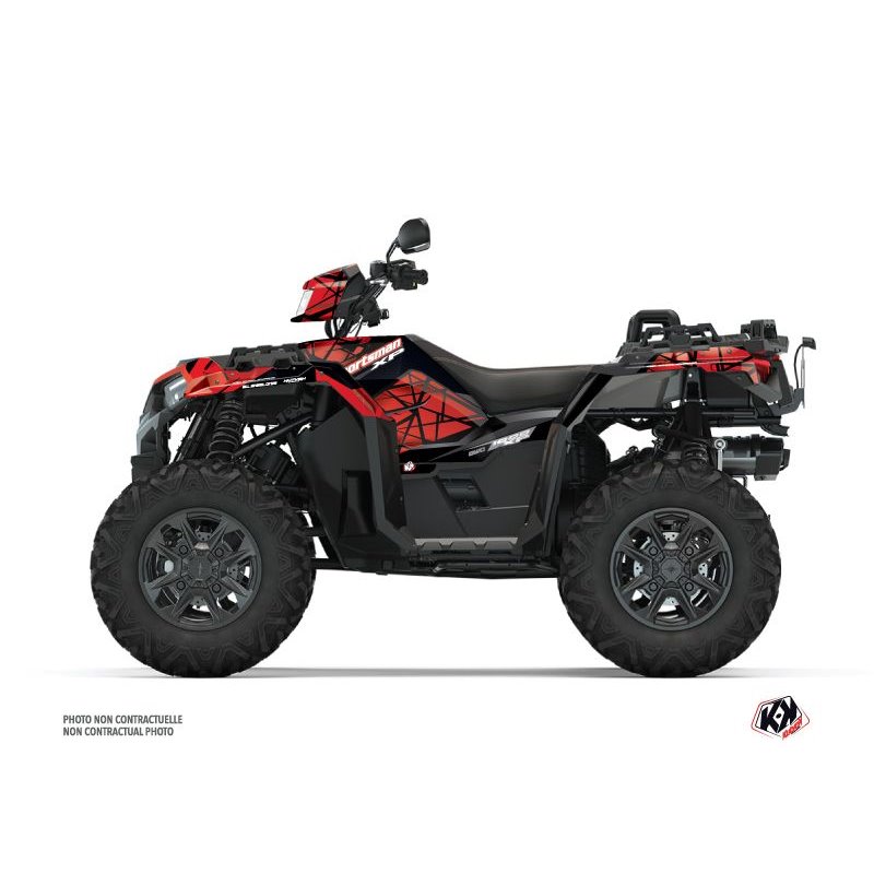 Kit Déco Quad Spin Polaris 1000 Sportsman XP S Forest Noir Rouge (2020-2023)