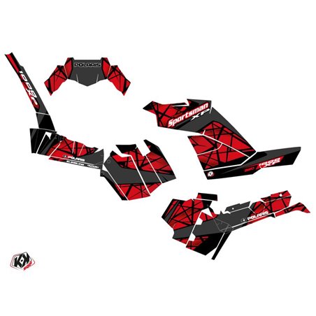 Kit Déco Quad Spin Polaris 1000 Sportsman XP S Forest Noir Rouge (2020-2023)