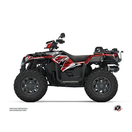 Kit Déco Quad Jungle Polaris 1000 Sportsman XP S Forest Noir Rouge (2020-2023)