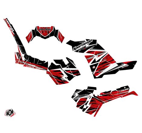 Kit Déco Quad Jungle Polaris 1000 Sportsman XP S Forest Noir Rouge (2020-2023)