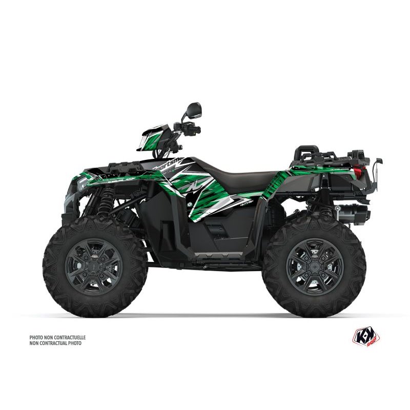 Kit Déco Quad Jungle Polaris 1000 Sportsman XP S Forest Noir Vert (2020-2023)