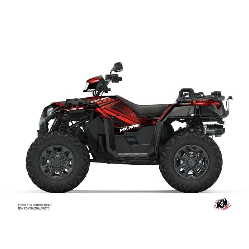 Kit Déco Quad Rock Polaris 1000 Sportsman XP S Forest Noir Rouge (2020-2023)