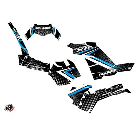 Kit Déco Quad Rock Polaris 1000 Sportsman XP S Forest Noir Bleu (2020-2023)