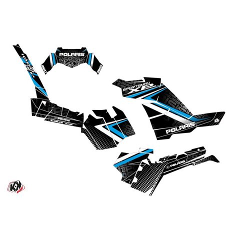 Kit Déco Quad Rock Polaris 1000 Sportsman XP S Forest Noir Bleu (2020-2023)
