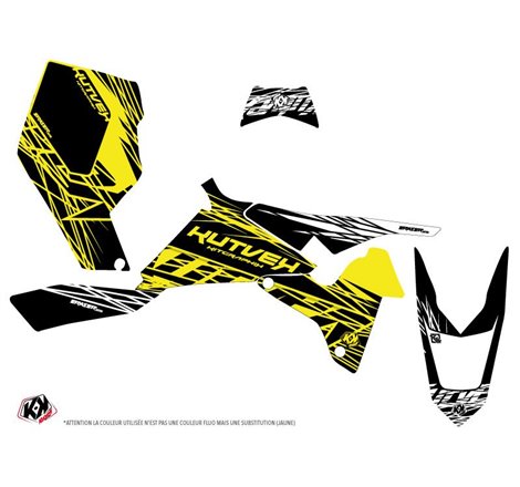 Kit Déco Quad Eraser Fluo Suzuki 450 LTR Jaune (2007-2014)