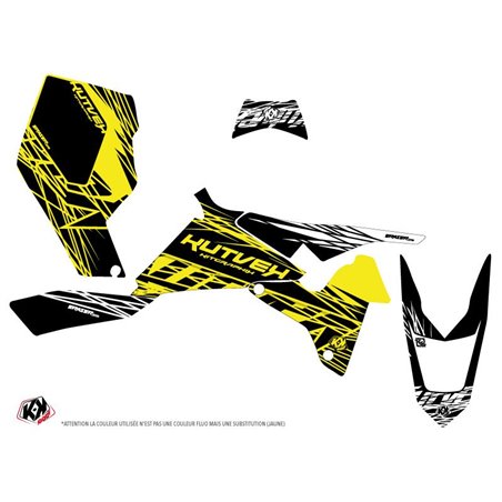 Kit Déco Quad Eraser Fluo Suzuki 450 LTR Jaune (2007-2014)