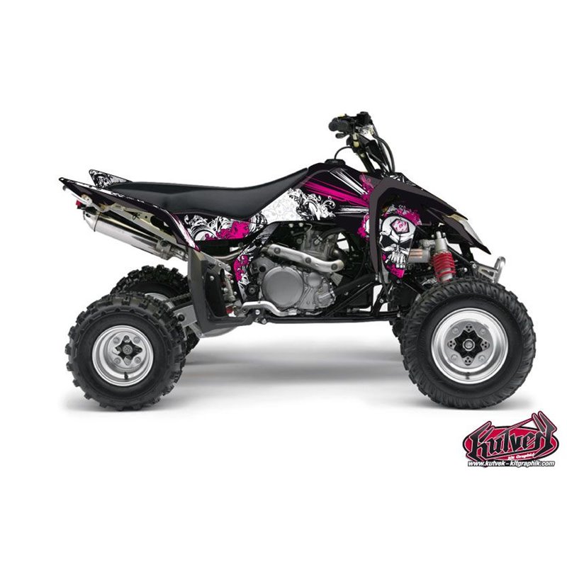 Kit Déco Quad Trash Suzuki 450 LTR Noir Rose (2007-2014)