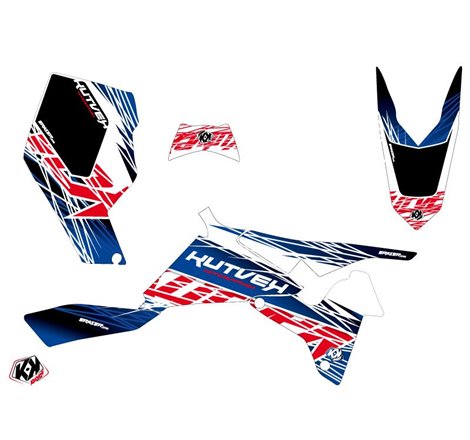Kit Déco Quad Eraser Suzuki 450 LTR Bleu Rouge (2007-2014)