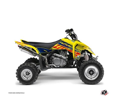 Kit Déco Quad Eraser Suzuki 450 LTR Bleu Jaune (2007-2014)