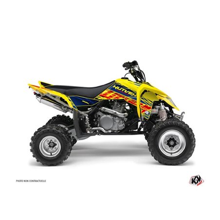 Kit Déco Quad Eraser Suzuki 450 LTR Bleu Jaune (2007-2014)
