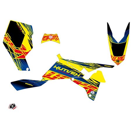 Kit Déco Quad Eraser Suzuki 450 LTR Bleu Jaune (2007-2014)