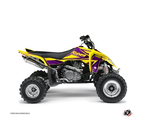 Kit Déco Quad Stage Suzuki 450 LTR Jaune Violet (2007-2014)