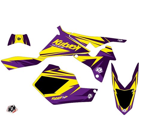 Kit Déco Quad Stage Suzuki 450 LTR Jaune Violet (2007-2014)