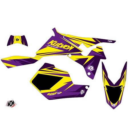 Kit Déco Quad Stage Suzuki 450 LTR Jaune Violet (2007-2014)