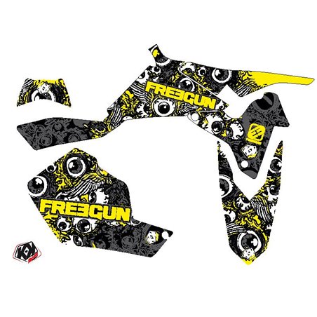 Kit Déco Quad Freegun Eyed Suzuki 450 LTR Jaune (2007-2014)