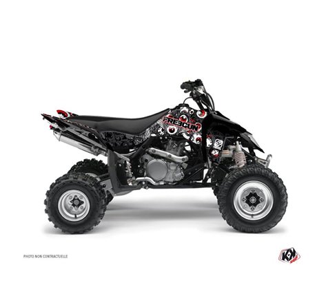 Kit Déco Quad Freegun Eyed Suzuki 450 LTR Gris Rouge (2007-2014)