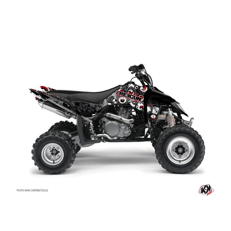 Kit Déco Quad Freegun Eyed Suzuki 450 LTR Gris Rouge (2007-2014)
