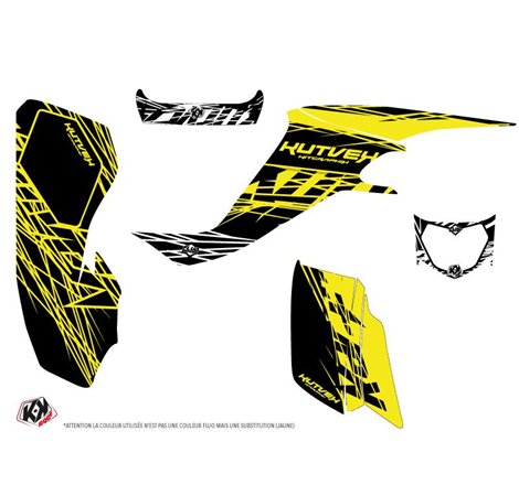 Kit Déco Quad Eraser Fluo Suzuki 400 LTZ Jaune (2003-2008)
