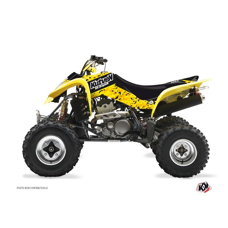 Kit Déco Quad Predator Suzuki 400 LTZ Noir Jaune (2003-2008)