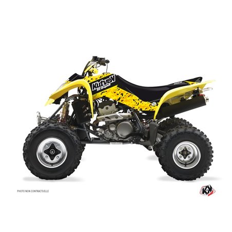 Kit Déco Quad Predator Suzuki 400 LTZ Noir Jaune (2003-2008)