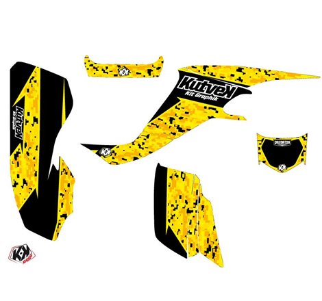 Kit Déco Quad Predator Suzuki 400 LTZ Noir Jaune (2003-2008)