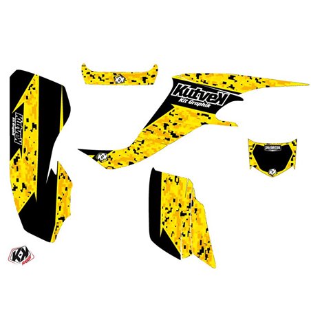 Kit Déco Quad Predator Suzuki 400 LTZ Noir Jaune (2003-2008)
