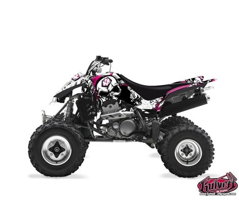 Kit Déco Quad Trash Suzuki 400 LTZ Noir Rose (2003-2008)