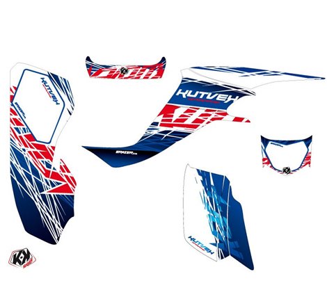 Kit Déco Quad Eraser Suzuki 400 LTZ Bleu Rouge (2003-2008)