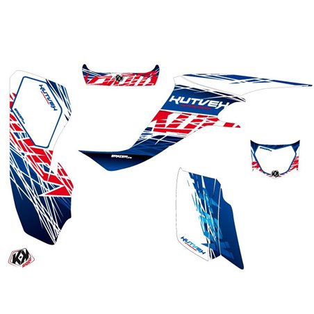 Kit Déco Quad Eraser Suzuki 400 LTZ Bleu Rouge (2003-2008)