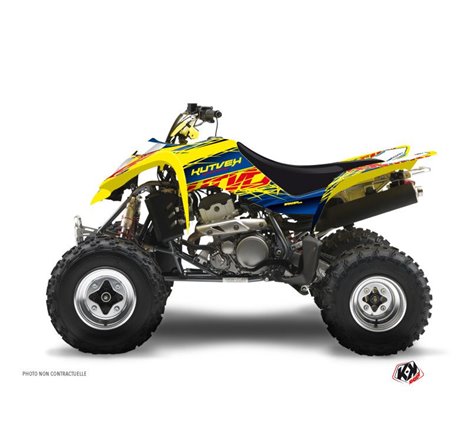 Kit Déco Quad Eraser Suzuki 400 LTZ Bleu Jaune (2003-2008)