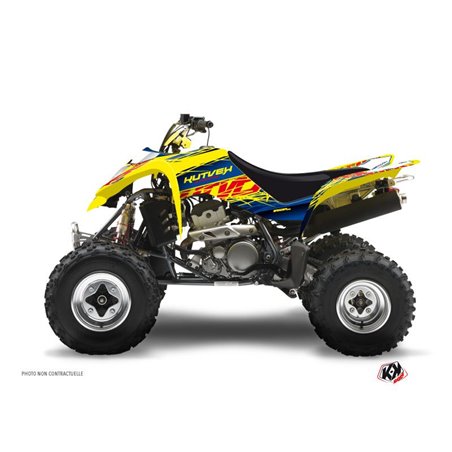 Kit Déco Quad Eraser Suzuki 400 LTZ Bleu Jaune (2003-2008)