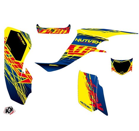 Kit Déco Quad Eraser Suzuki 400 LTZ Bleu Jaune (2003-2008)